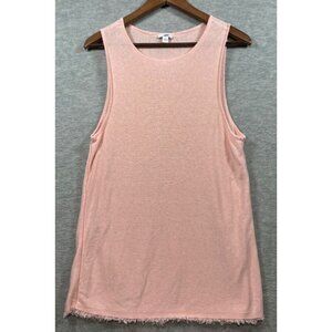 J Jill Tank‎ Top L Pink Sleeveless Linen Rayon Summer Casual